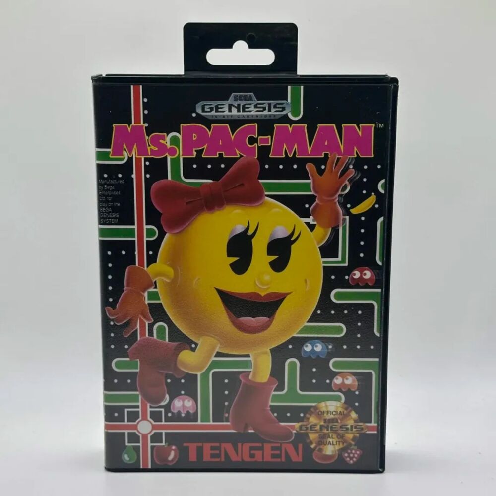 Ms. Pac-Man (Sega Genesis, 1991) Complete In Box + Reg Card